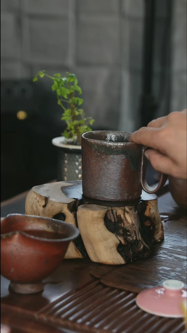 紫砂全手工正把咖啡杯