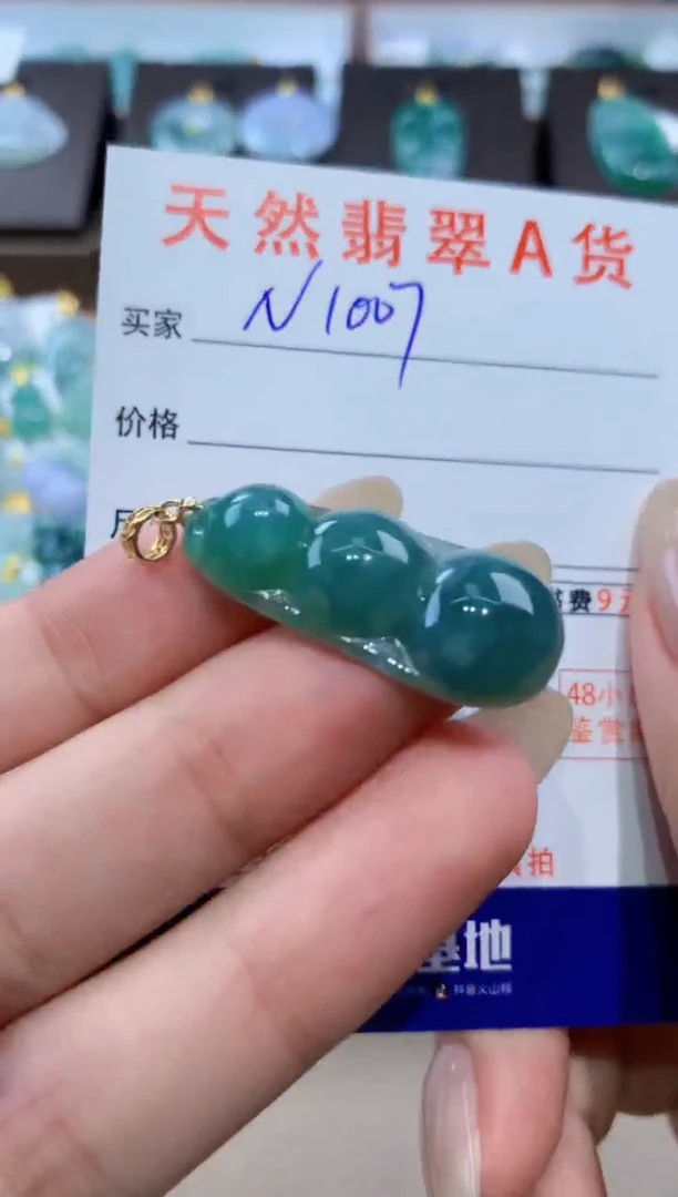 颈饰未镶嵌翡翠天然缅甸翡翠A货挂件