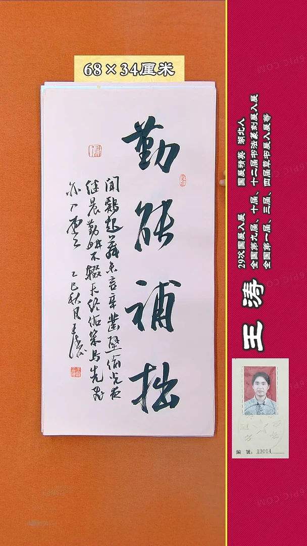 书法613D王涛书法作品