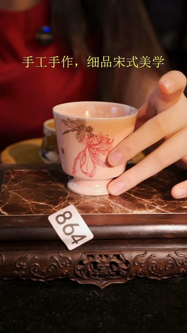 杯子等烟雨陶瓷手作主人杯864