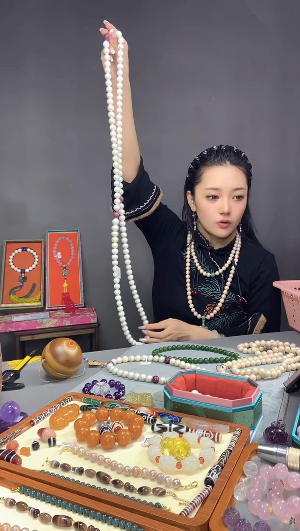 顺**水108珠串朝珠一物一证 铜乐旭收藏
