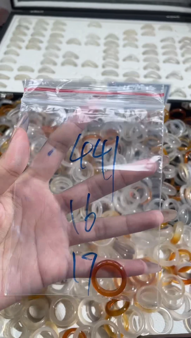 玛瑙/玉髓戒指未镶嵌441