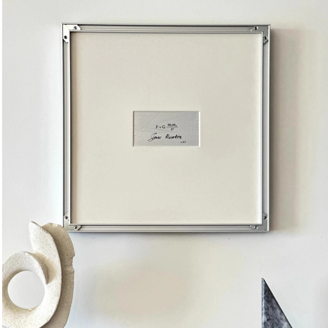 【万有引力】爱与牛顿极简潮玩当代艺术书房设计师挂画客厅装饰画