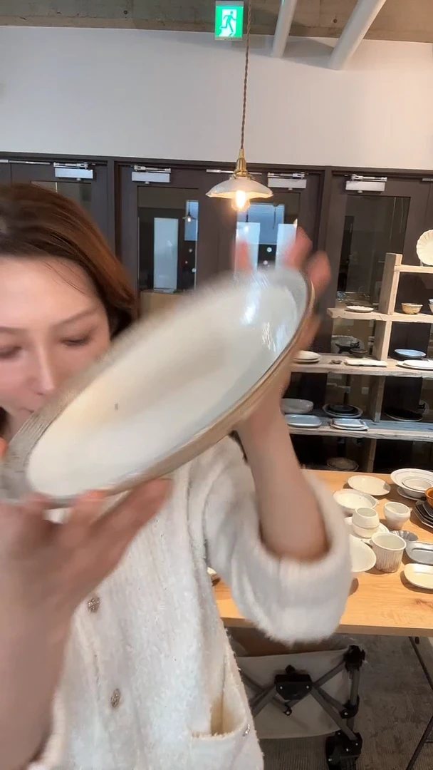 盘【预售】古谷27大号横纹椭圆钵*1(随机不挑货)