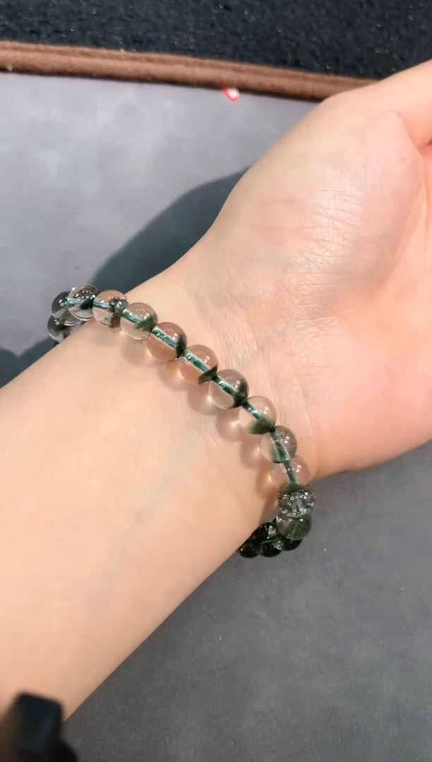 【闪购商品】水晶手链未镶嵌41号绿幽灵单圈7mm