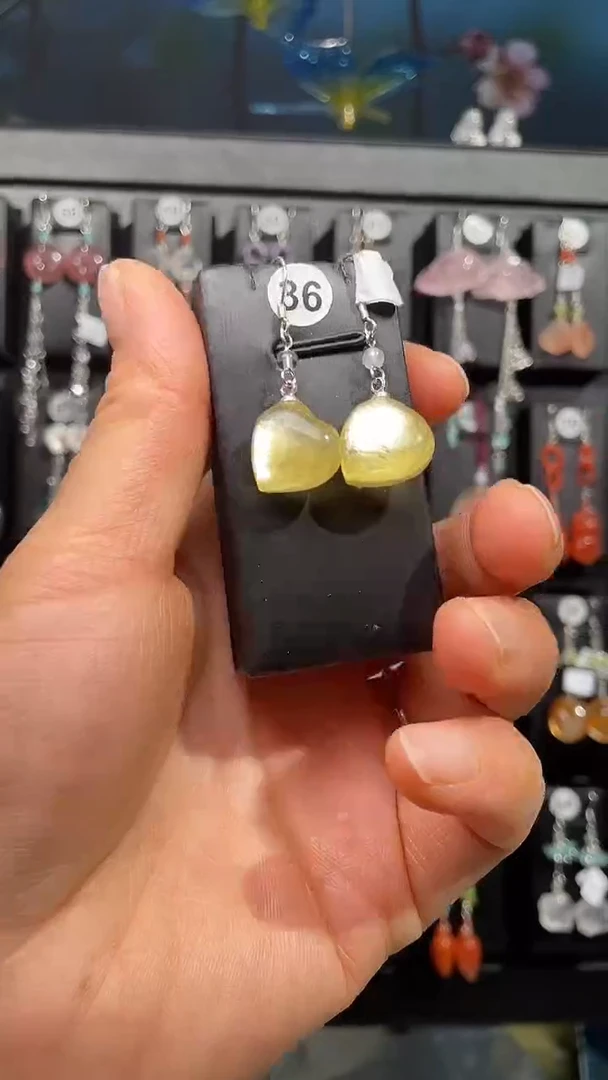 银S925镶嵌耳饰紫晶芷* 芷曦