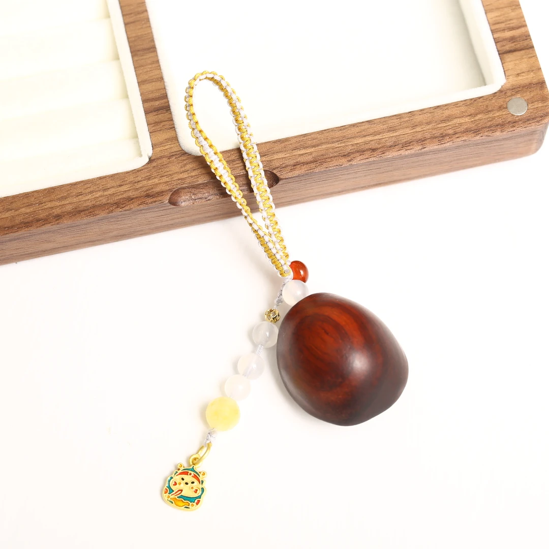 【海边】小叶紫檀“富甲一方”手把件（多样性发货）