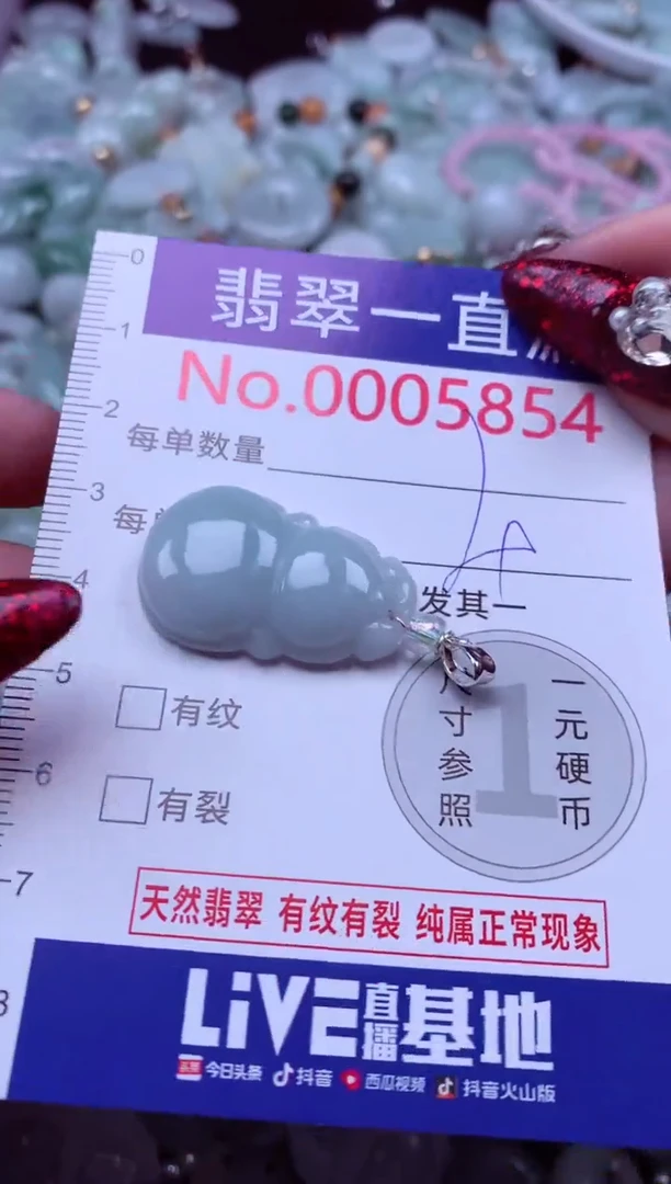 吊坠(不含链)未镶嵌翡翠5854