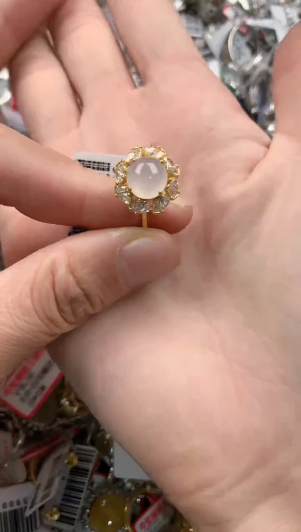 银S925镶嵌戒指翡翠12-12-12  7