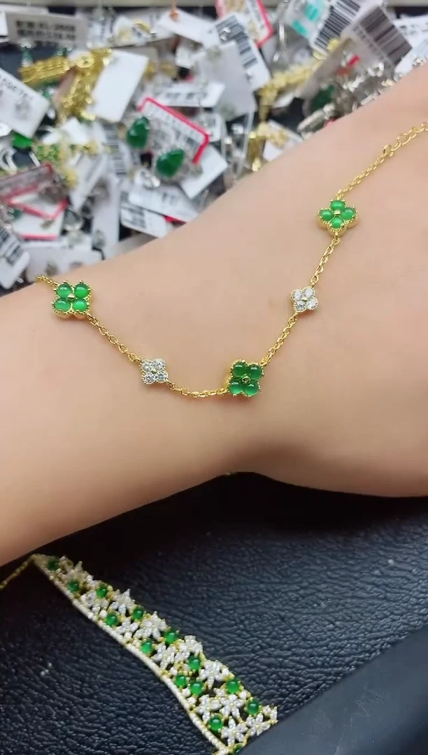 银S925镶嵌戒指翡翠1