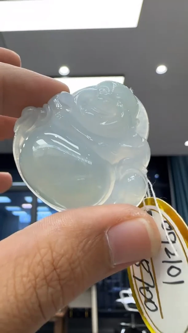 颈饰未镶嵌翡翠天然翡翠A货孤品一件