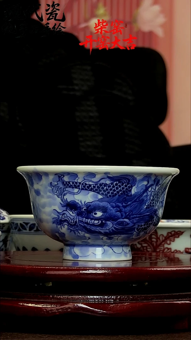 杯子陶瓷纯手工手绘柴窑8