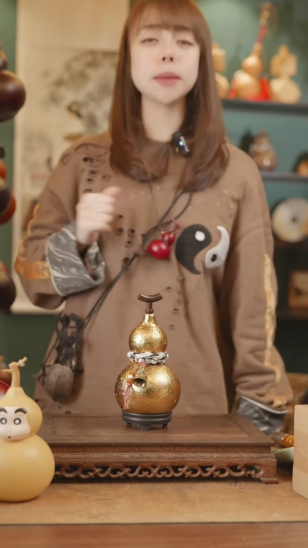 【闪购商品】138号精品天然大漆工艺防渗内胆酒葫芦~