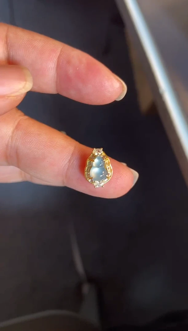吊坠(不含链)银S925镶嵌翡翠1
