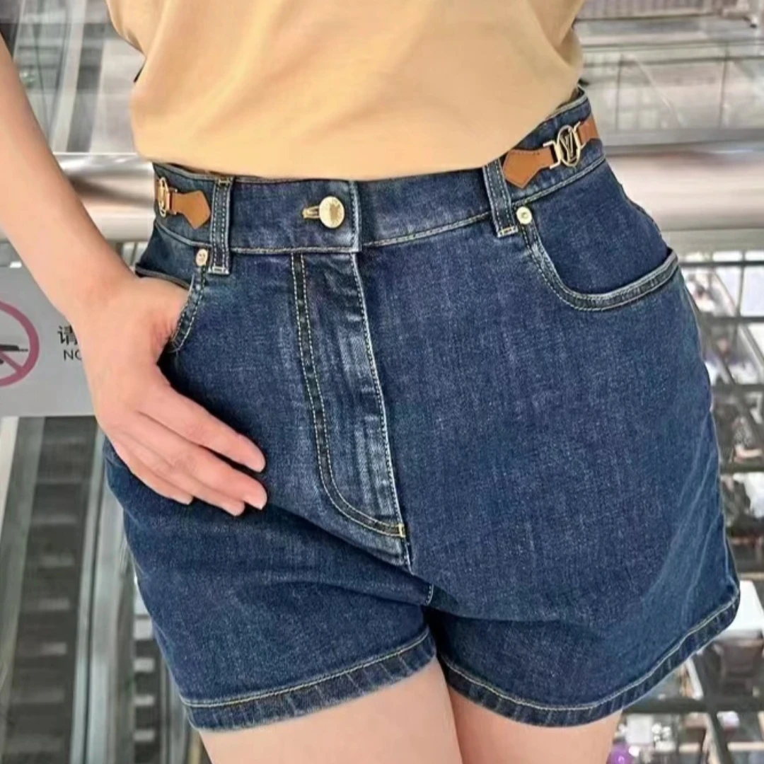 未使用 LouisVuitton/路易威登 纯色短裤 蓝色/38