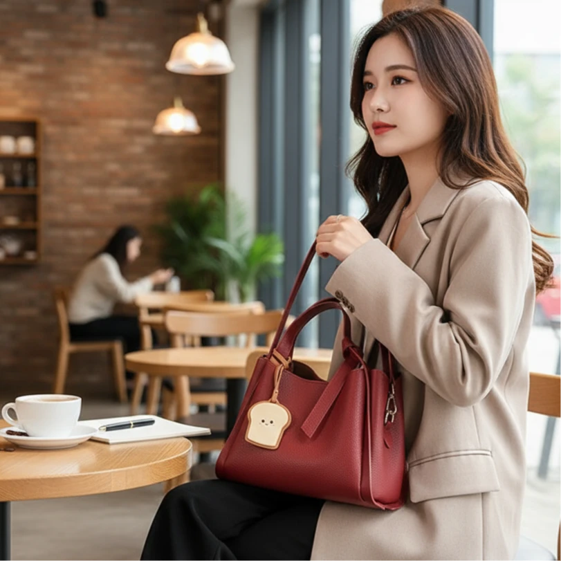 [买2送1]洋气气质时尚百搭红色婚包单肩质感手提斜挎新娘包婚礼包