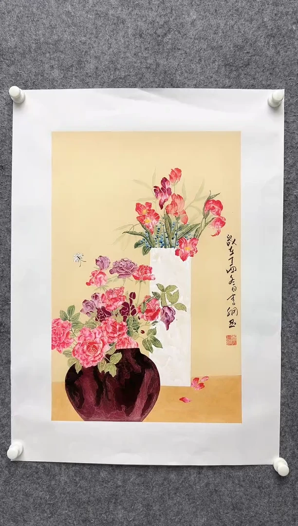 国画李纲-2.7平尺-国画作品