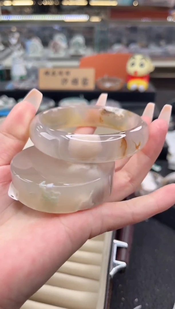 石英质玉手镯未镶嵌62圈口 （赠品镯心）3975316