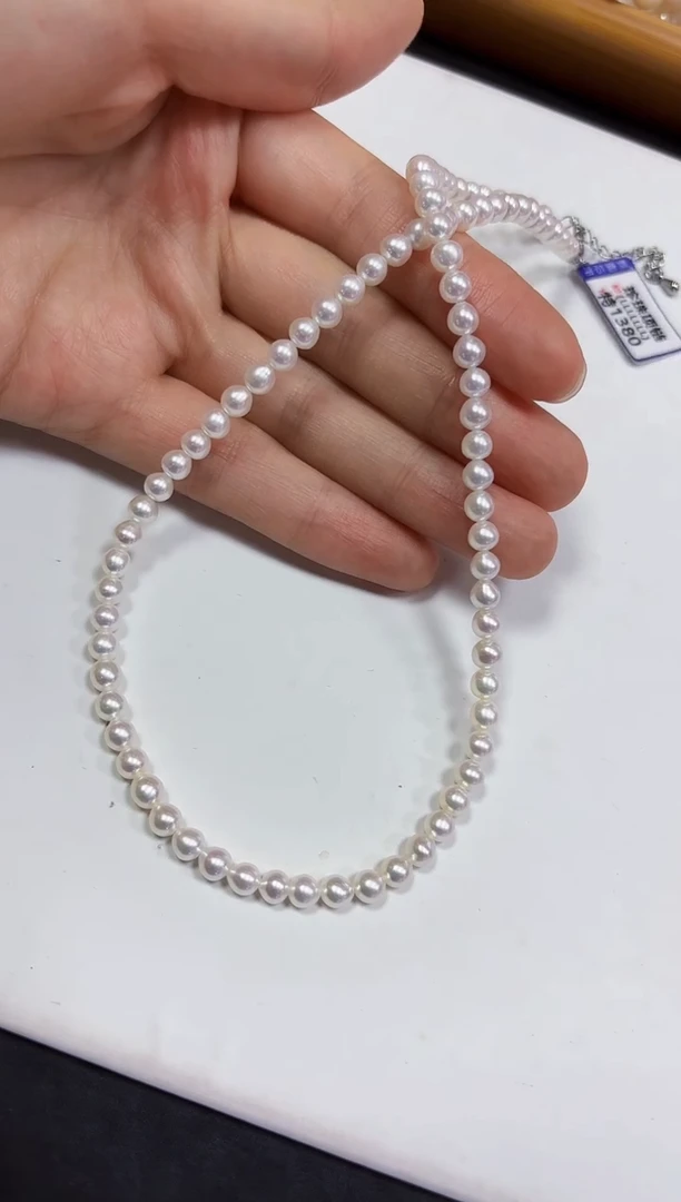 【闪购商品】淡水珍珠颈饰未镶嵌项链4-5