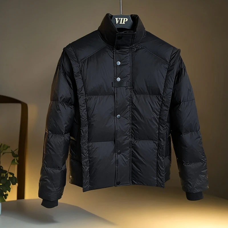 立领鹅绒服 冬季时尚保暖羽绒外套
