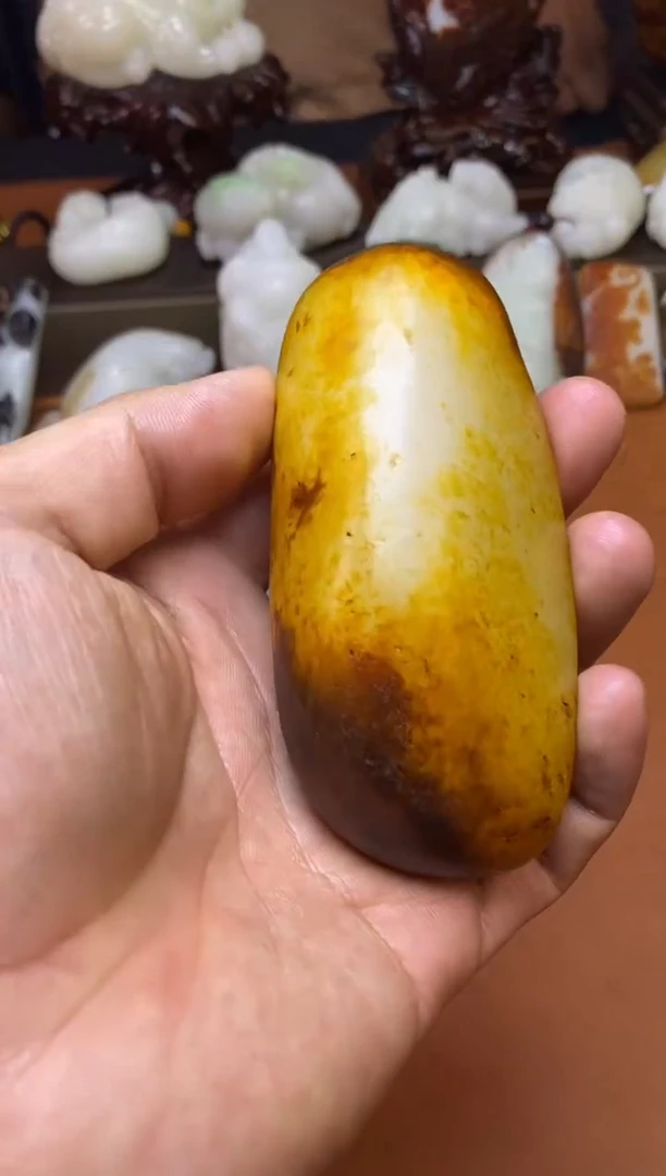 和田玉未镶嵌把件和田玉