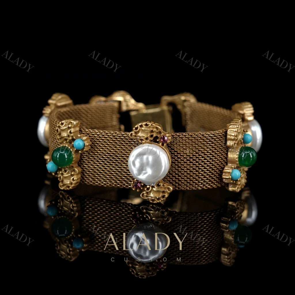 合金手链 【记忆】复古高贵典雅手工编织手链