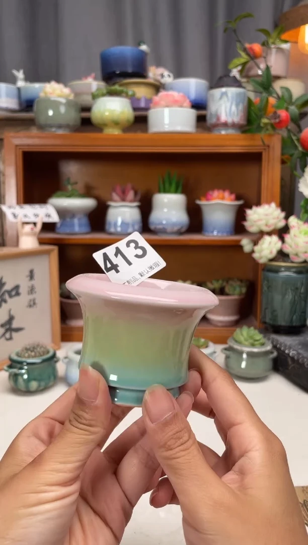 瓷片413知木小芳花盆