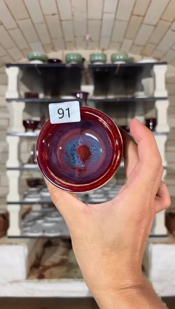 摆件精品窑变钧瓷茶器