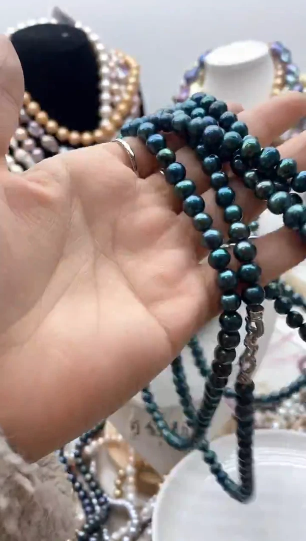 【闪购商品】淡水珍珠颈饰钛钢135