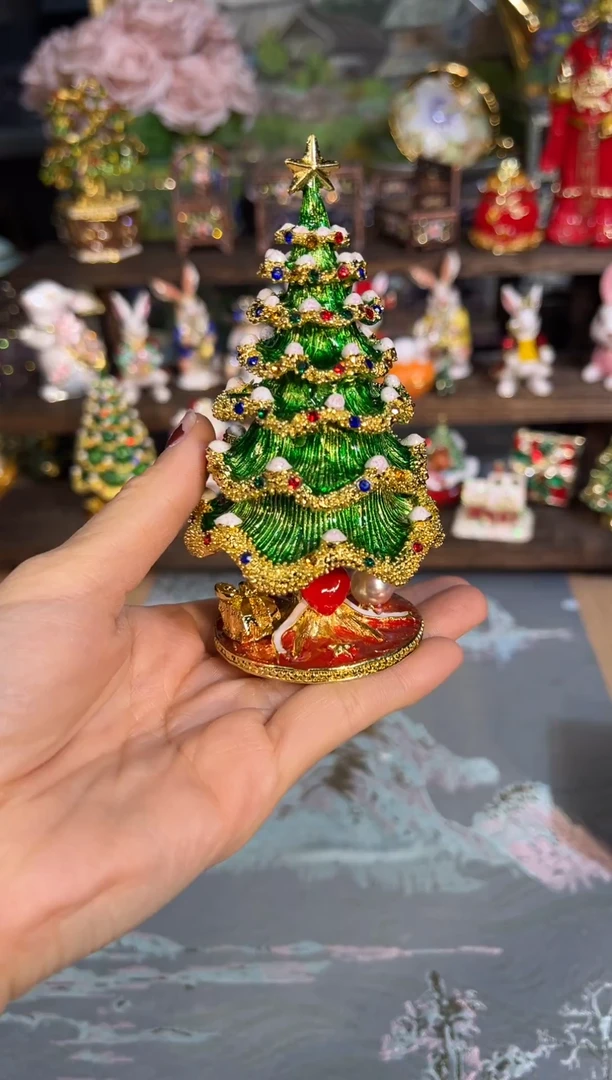 金属七宝烧首饰盒