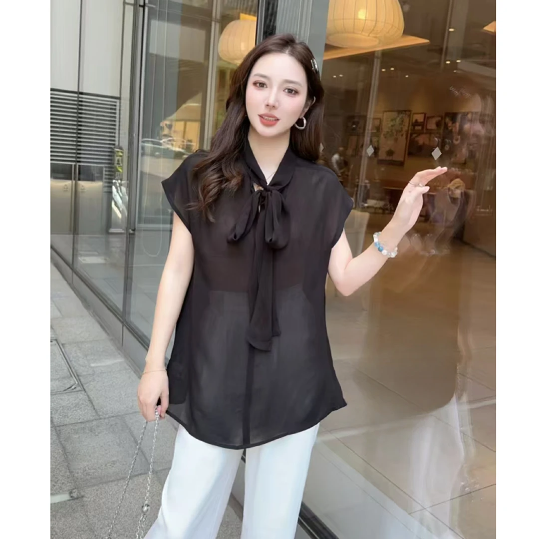 【锦衣服饰】ST 91261 韩系时尚系带气质衬衫