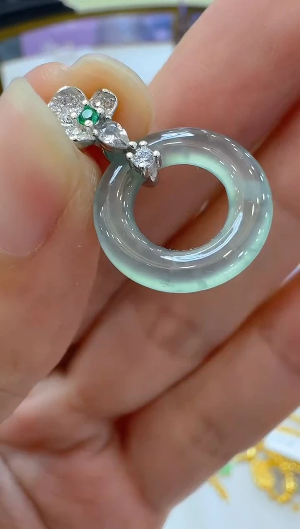 翡翠银S925镶嵌吊坠(不含链)多样性团购发一件