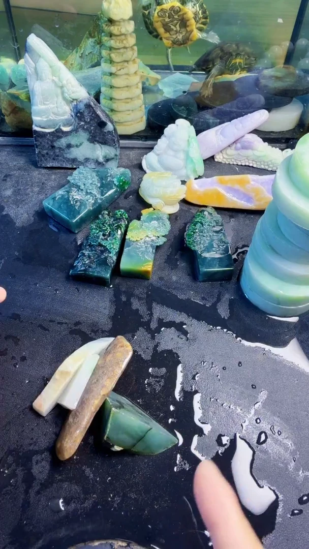 颈饰未镶嵌翡翠天然翡翠057