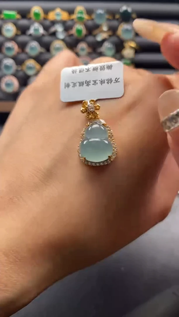 银S925镶嵌戒指翡翠51511