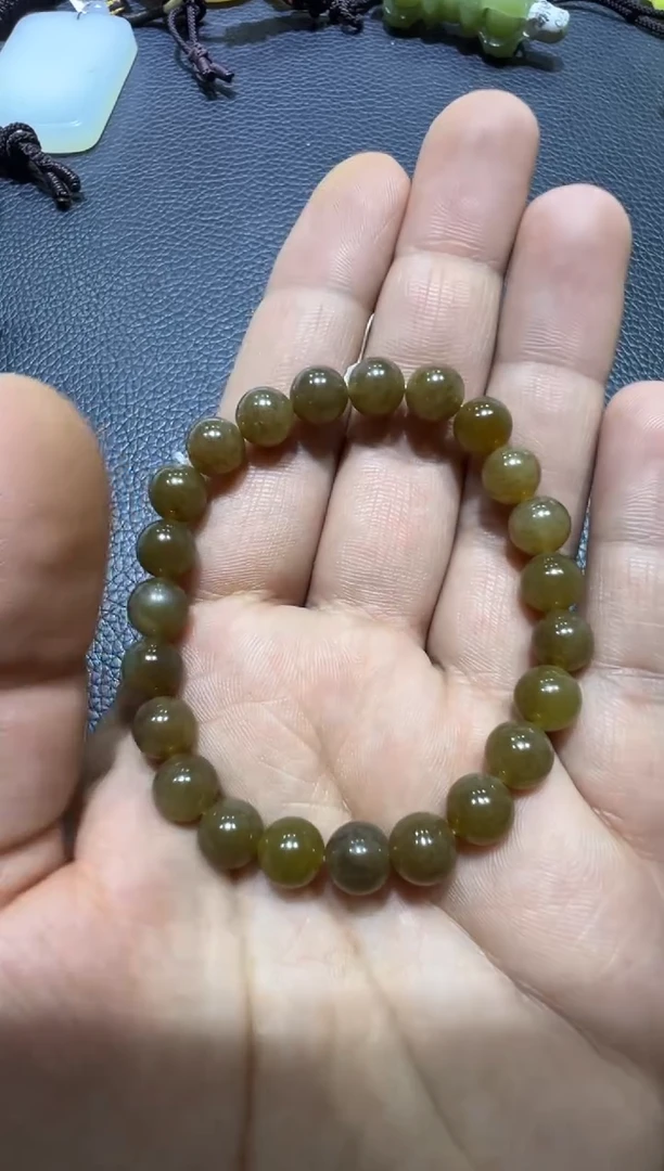 未镶嵌手串和田玉金山糖白手串（产地直发）