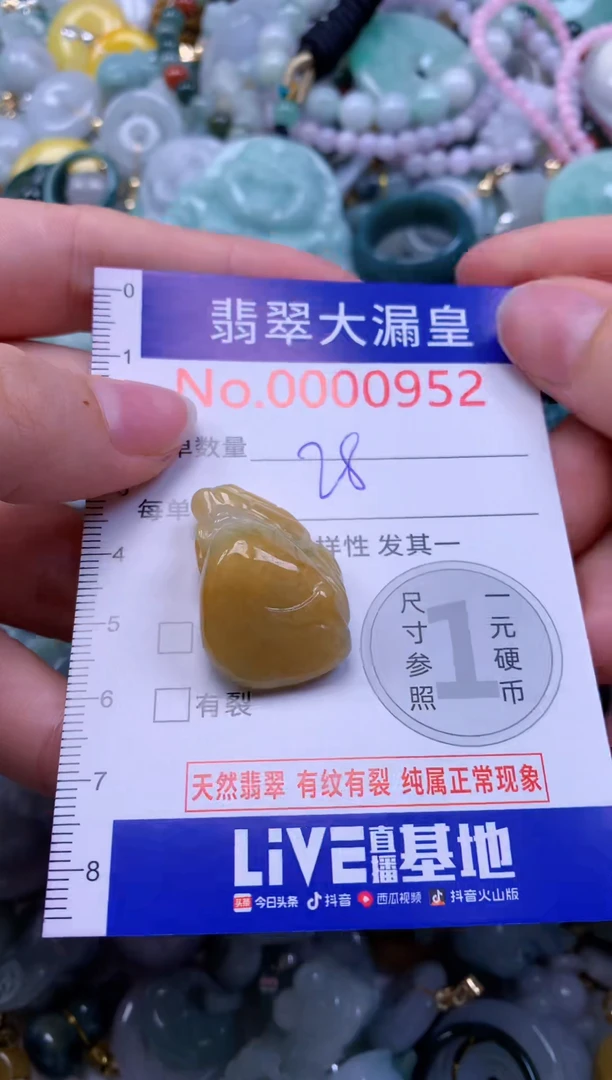 翡翠未镶嵌吊坠(不含链)0952