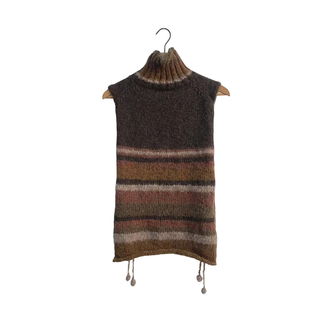 左岸迷香·贞琦坊·针织马甲时尚休闲百搭宽松无袖Z24FW7004