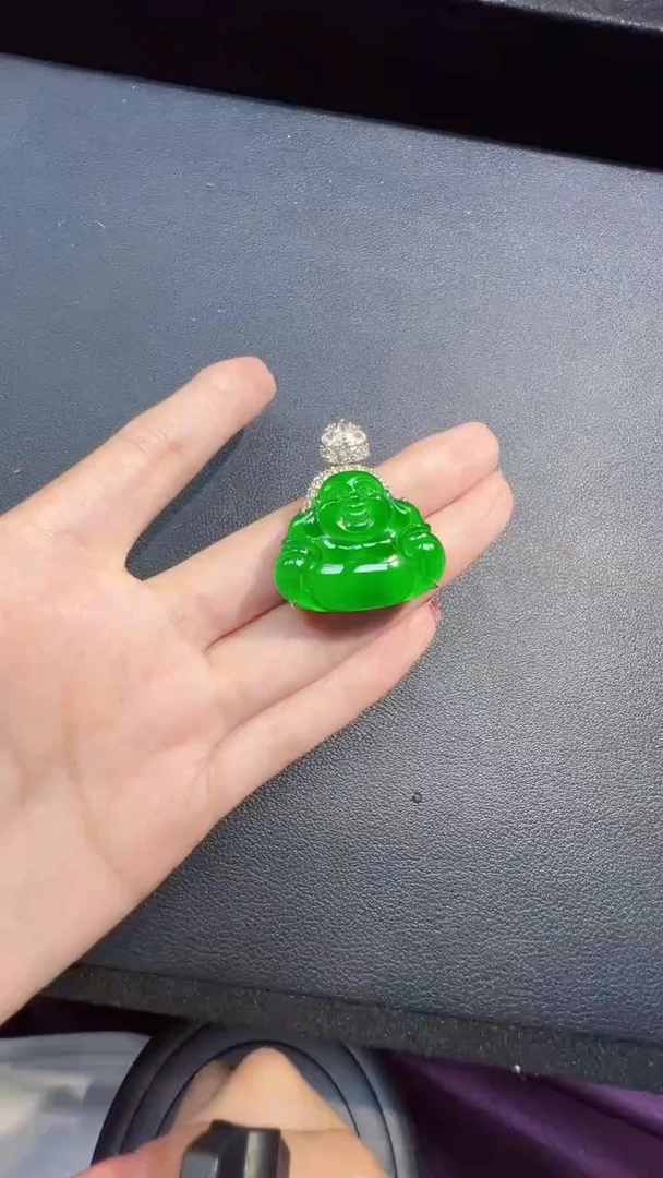 未镶嵌定制翡翠翡翠A货有轻微色差属于正常现象，佛公多样性发货1