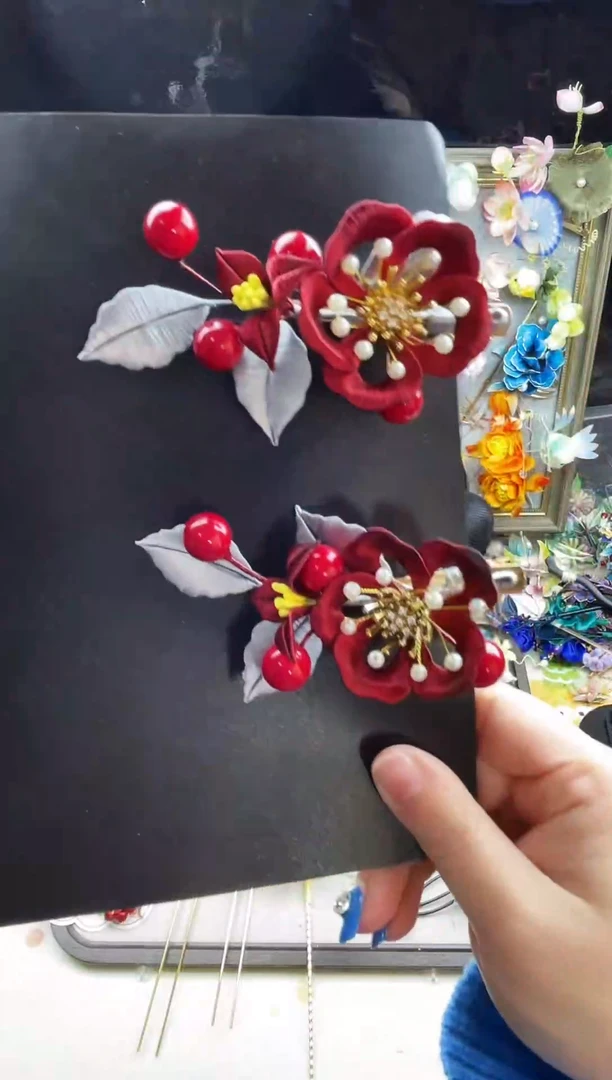 非金属无缠花发夹发夹