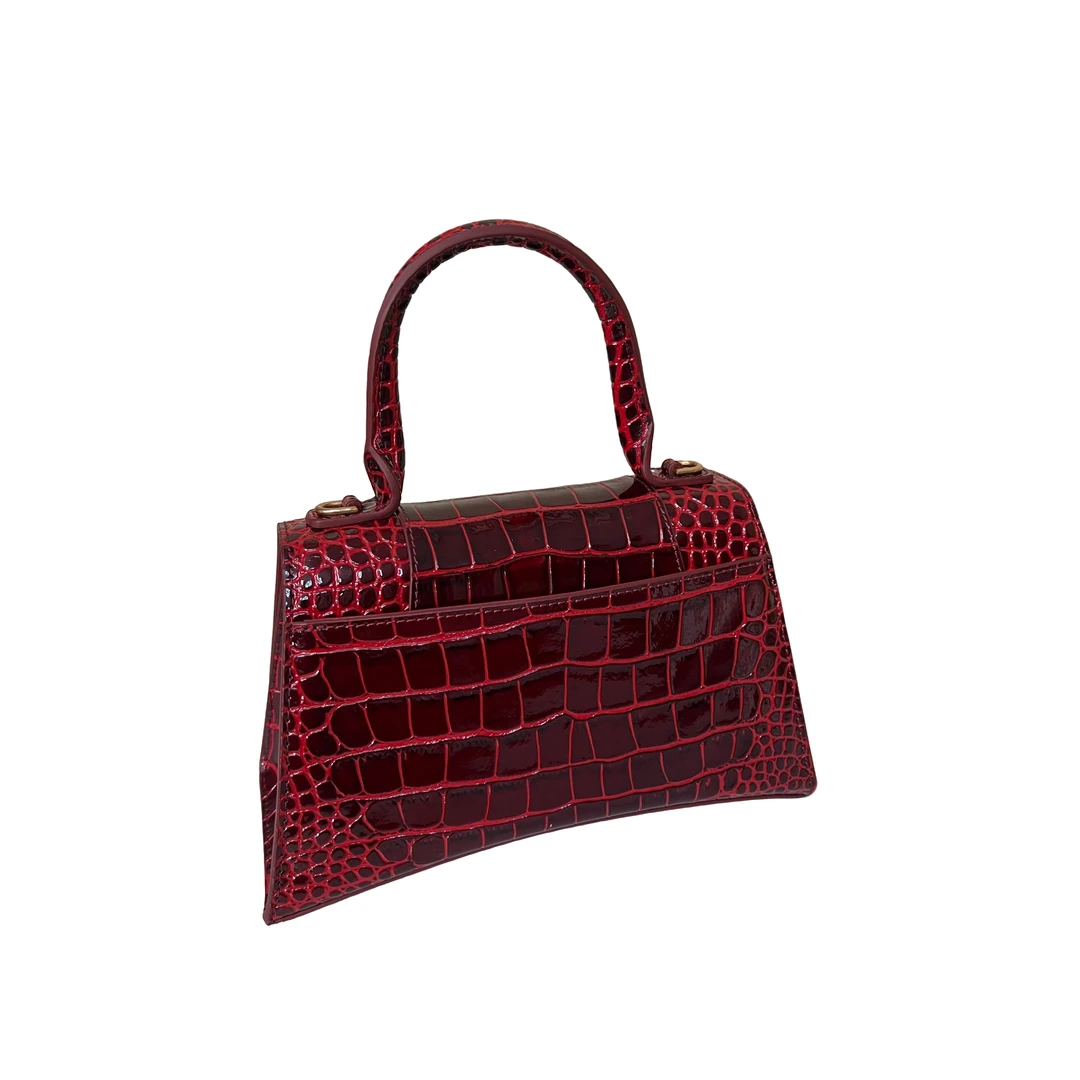 TOLEX2025新款手工女包时间时尚百搭红色23cm