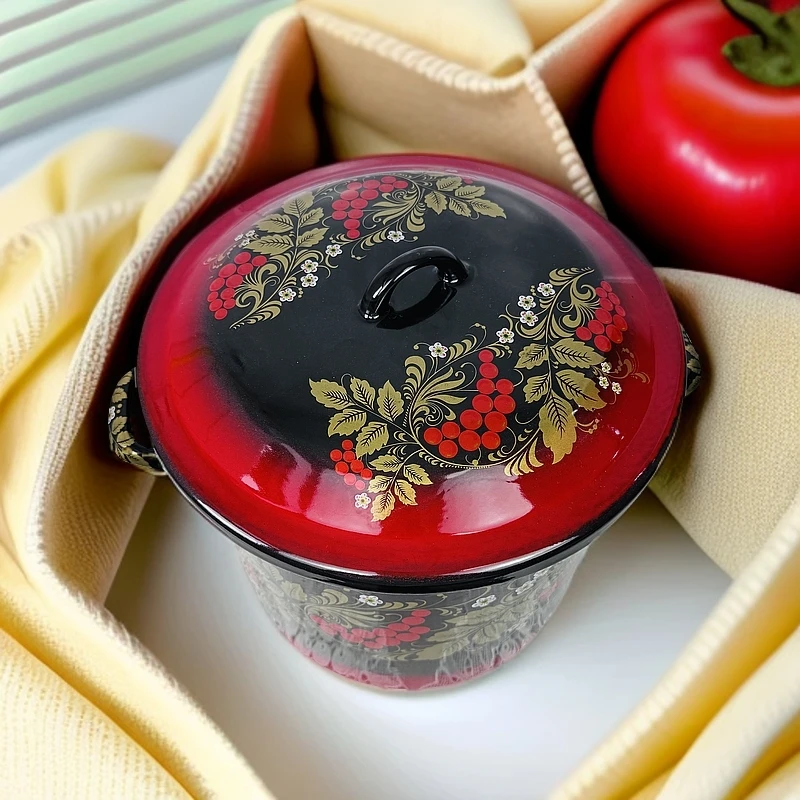 【新疆包邮】15L un gurux may tong黑红油桶面粉桶米桶圆形带手把