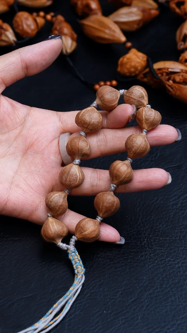 橄榄核吊坠17原皮素串