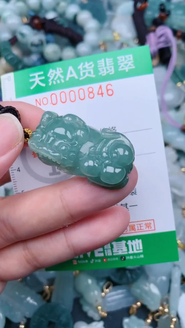 翡翠未镶嵌颈饰.0000846