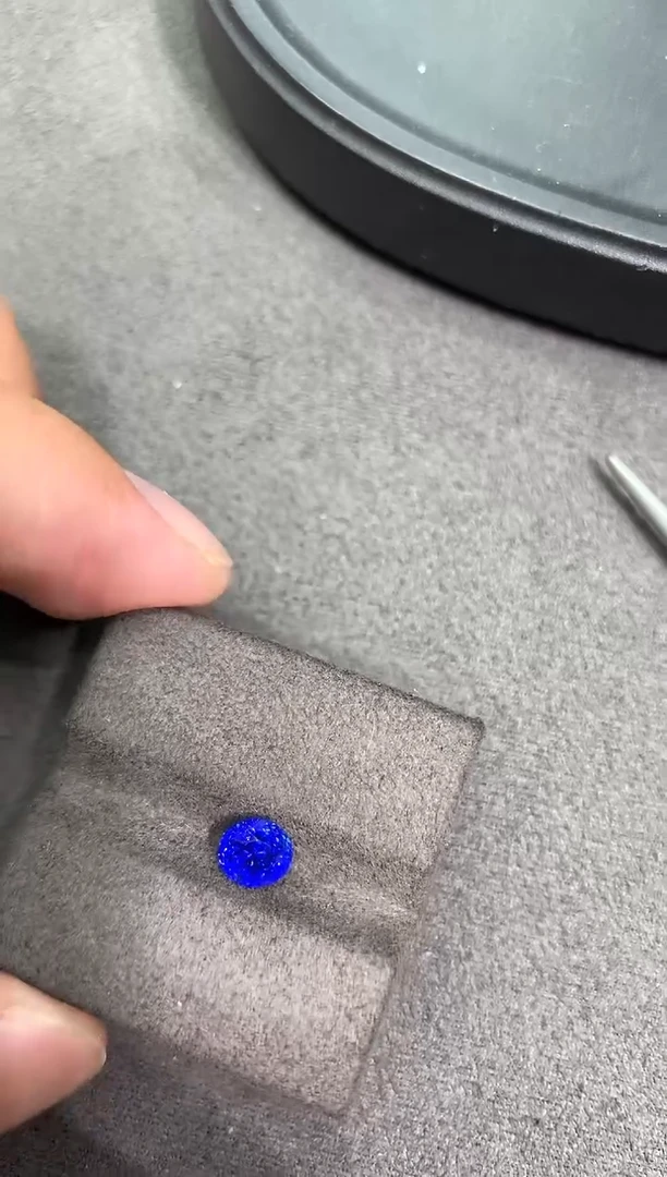 蓝宝石裸石未镶嵌a-488 1.27ct 无烧 送吉尔得