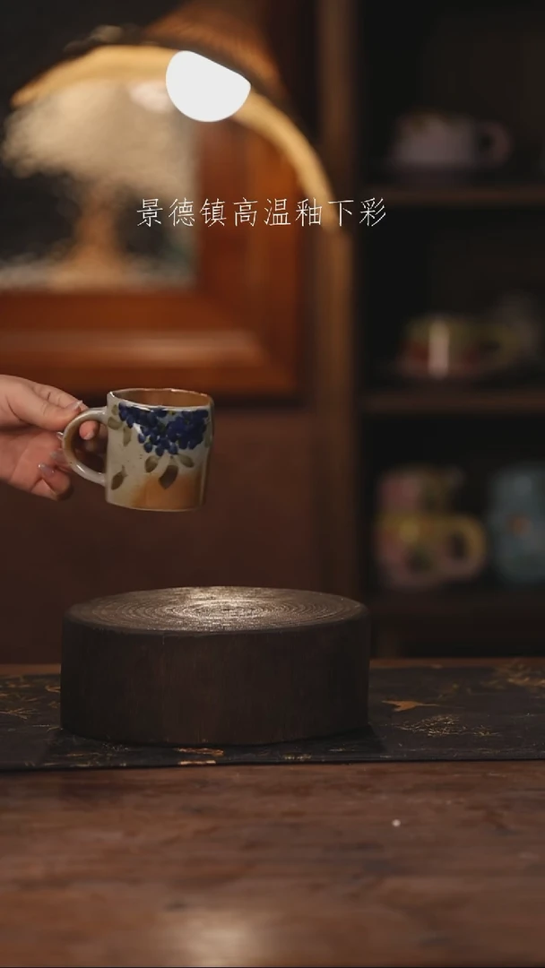 陶瓷景德镇高温釉下手绘陶瓷524