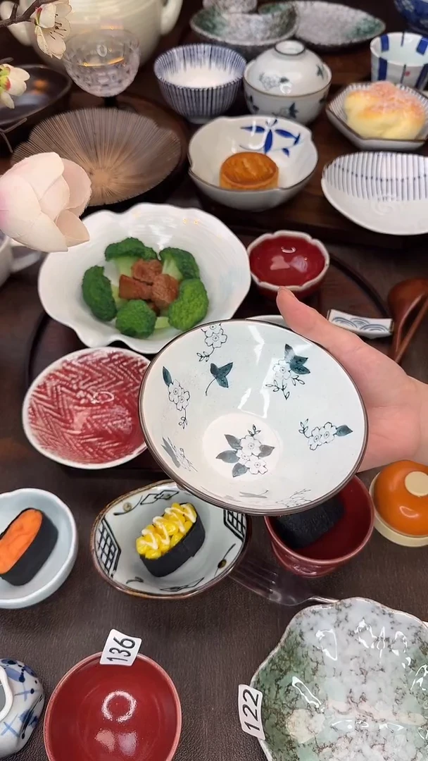 瓷（满满花）斗笠米饭碗
