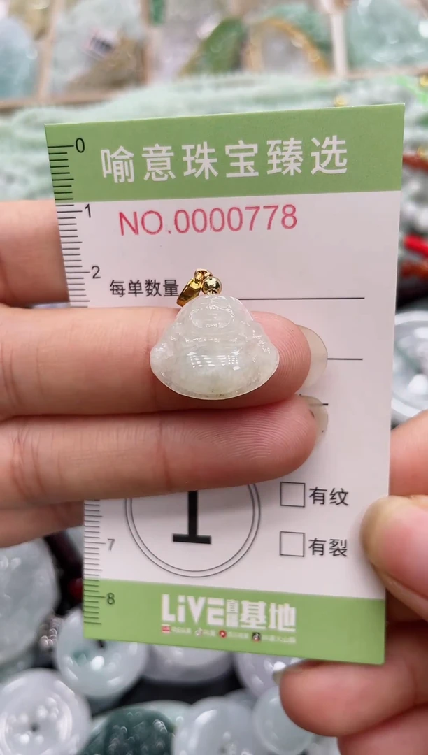 未镶嵌挂件翡翠029