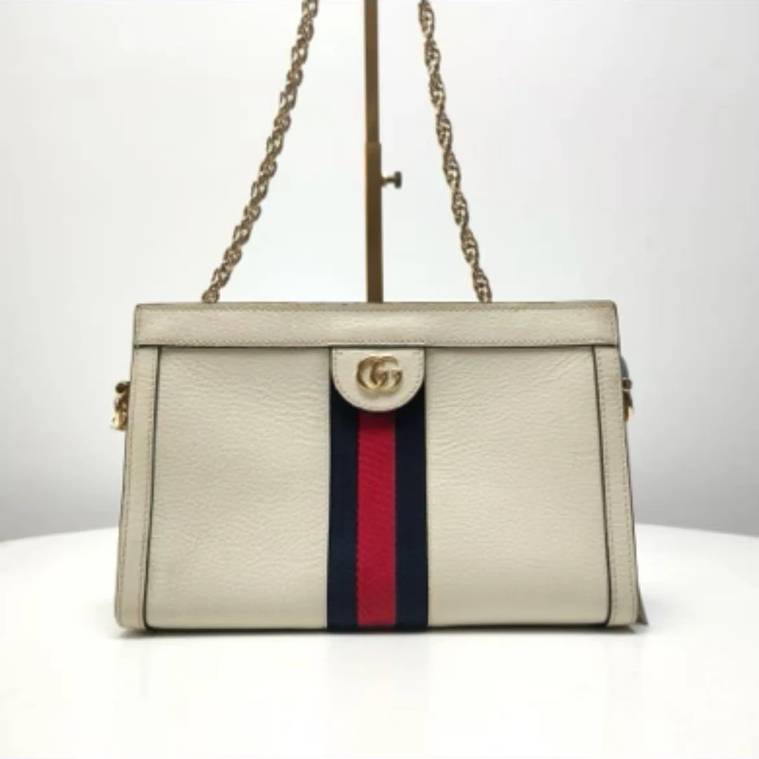 99新 GUCCI/古驰 谭凯专属 古驰白夹子包 THLC249