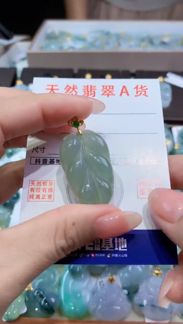 颈饰未镶嵌翡翠天然翡翠A货挂件