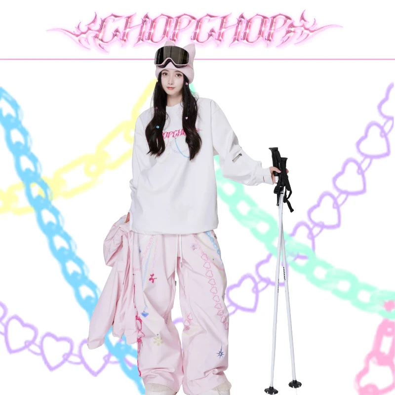 CHOPCHOP26雪季【霓虹链影卫衣】原创设计防泼水滑雪卫衣